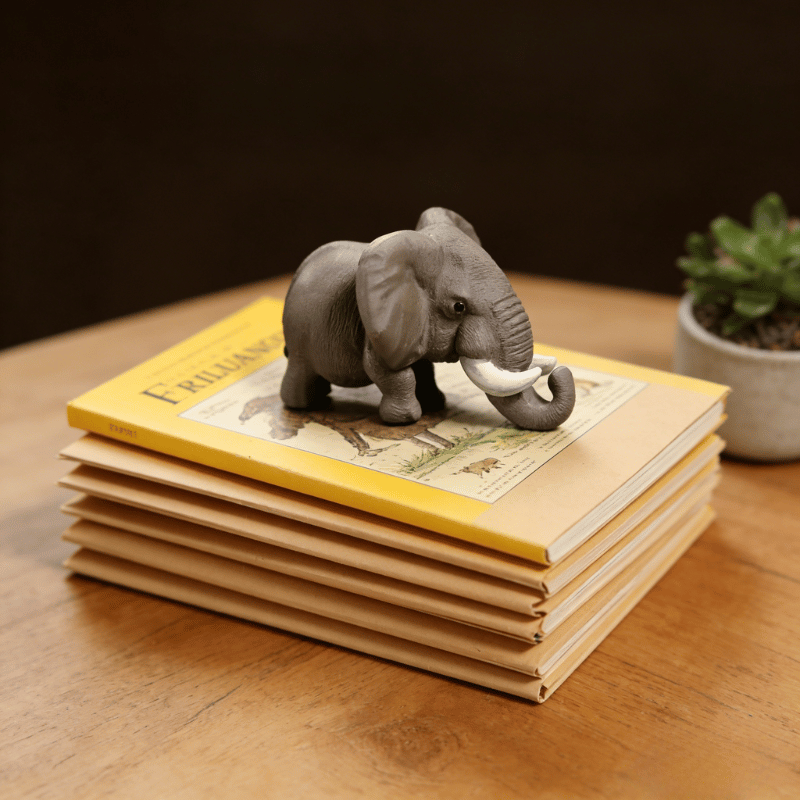 Yixing Clay Elephant Paperweight.