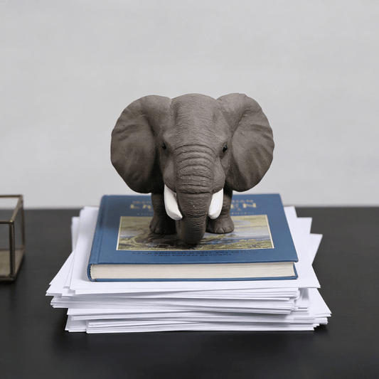 Yixing Clay Elephant Paperweight.